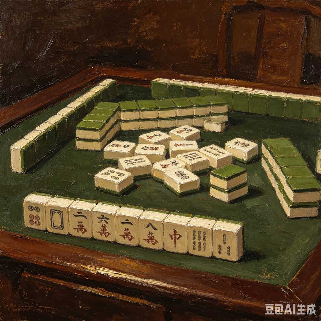 indoor leisure game mahjong set